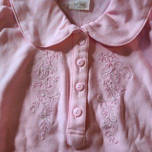 NEW LT GREEN  Womens Blair Vintage Collared POLO Long sleeve Shirt Embroider…